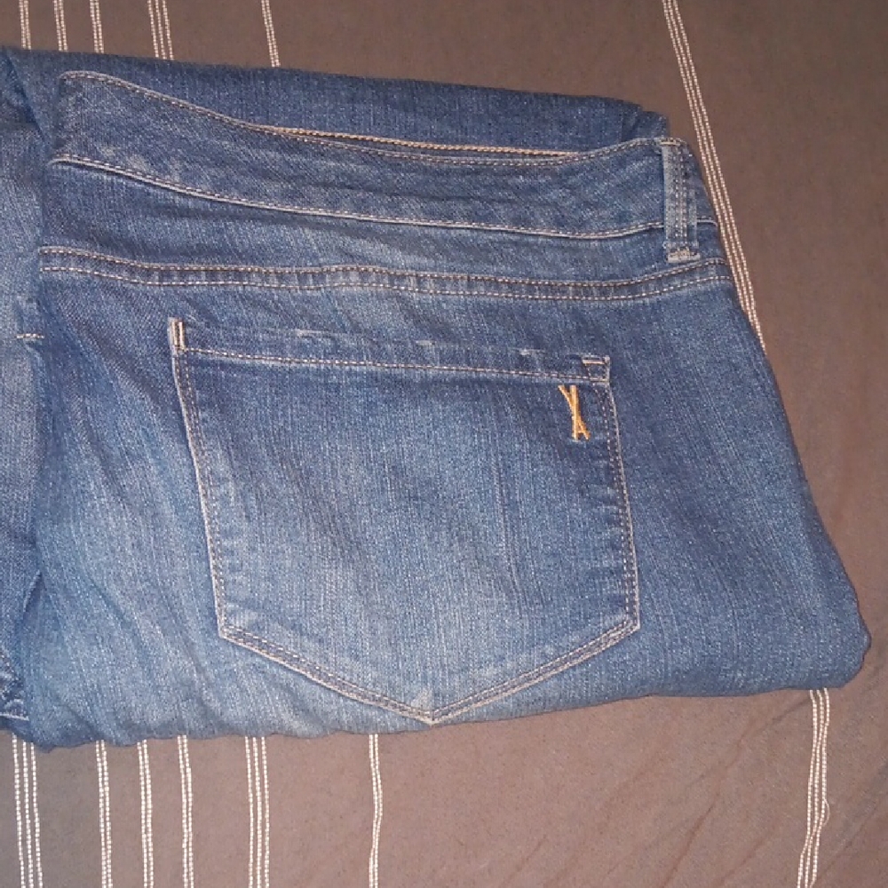 Vintage America Blue Boho Skinny Leg Jeans